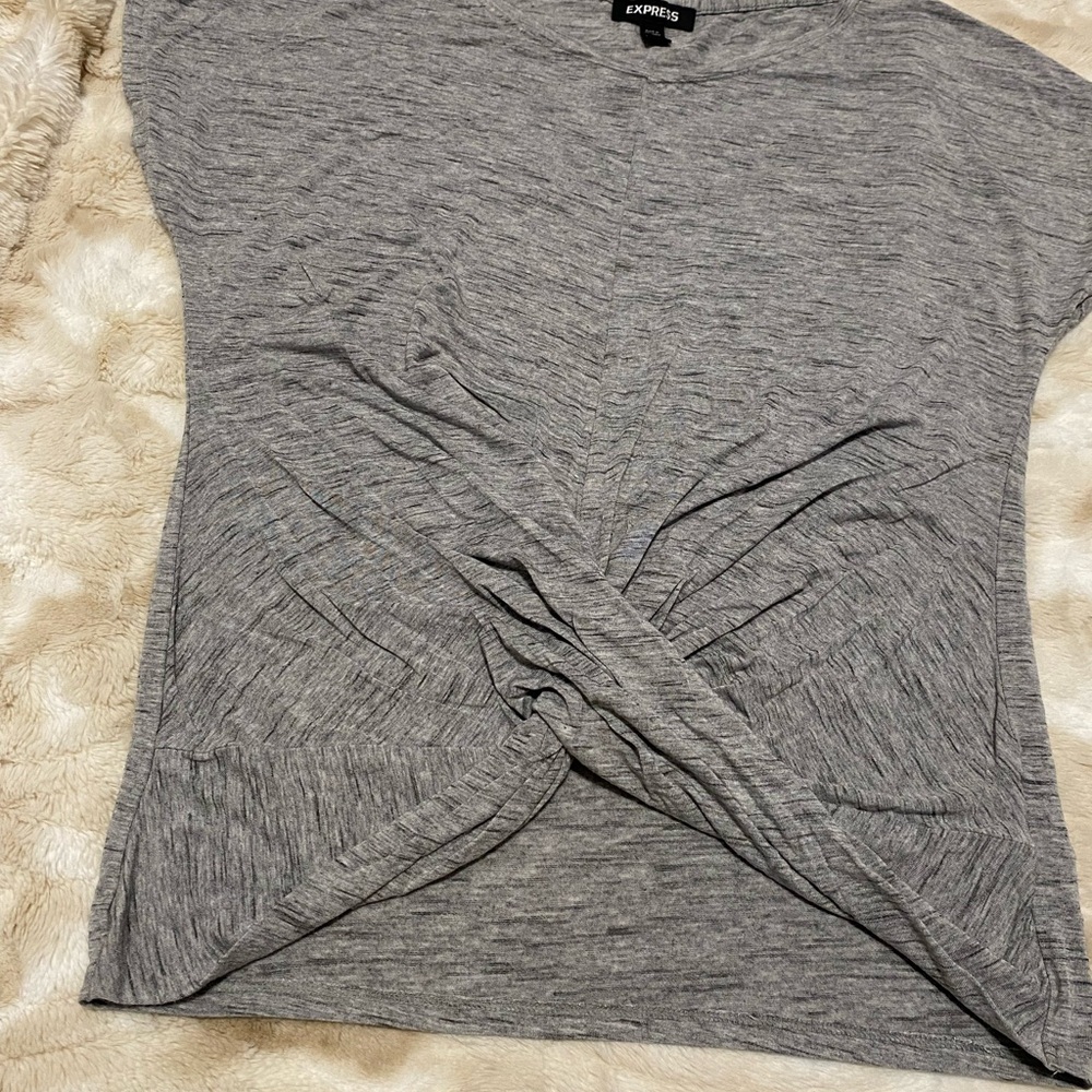 Express Blouse Gray Size Small